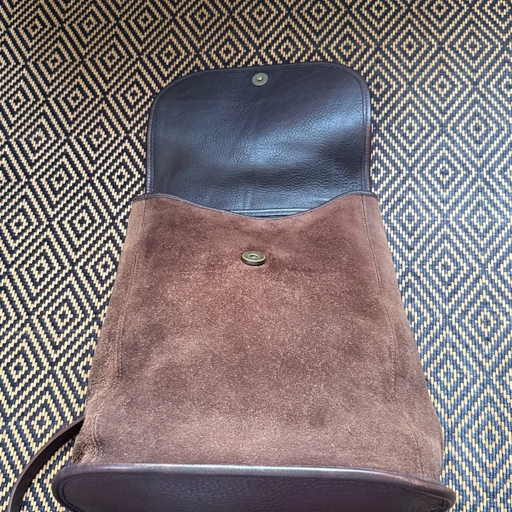 Vintage Coach Berkeley suede & leather convertible backpack 9016 mahogany